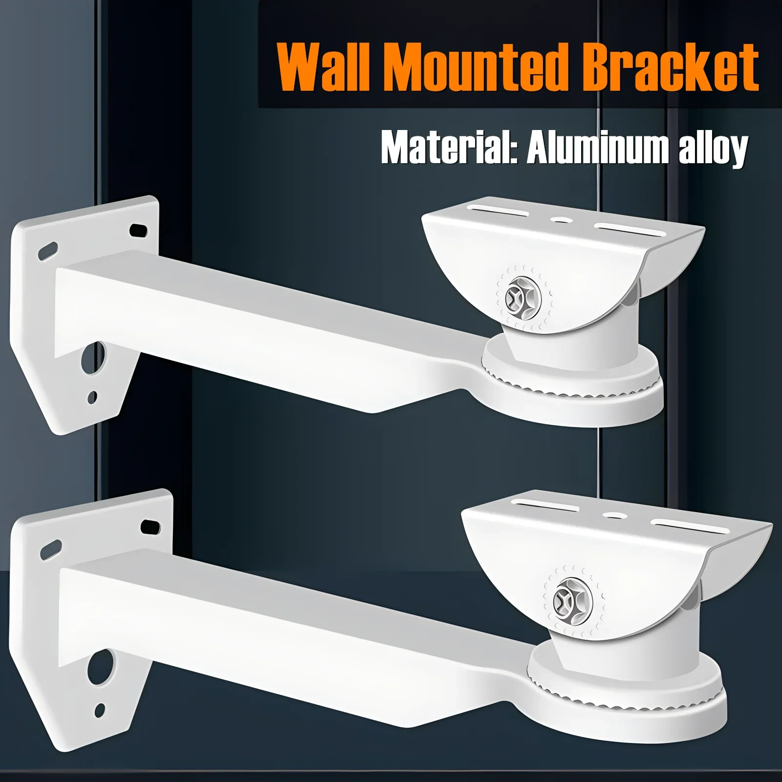 

Aluminum Alloy Security Camera Wall Mounting Bracket 30cm Long Arm Holder Stand CCTV Accessories Adjustable Indoor Outdoor Mount