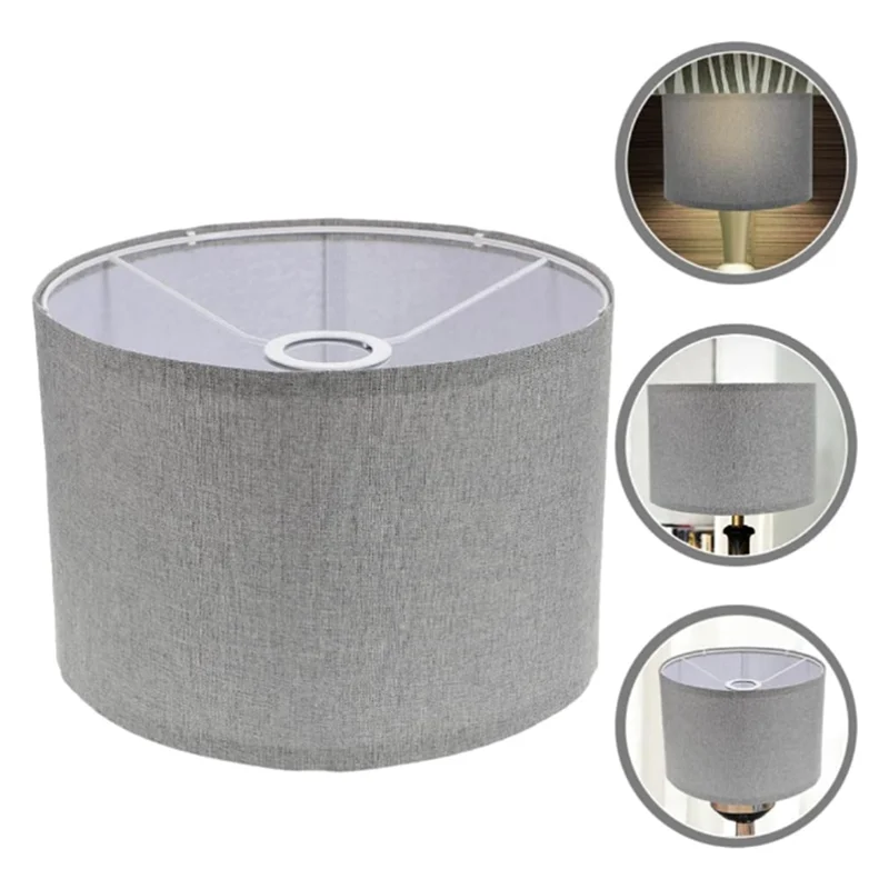 

Y17A 2PCS Lamp Shades Natural Linen Lampshades High Replacement Fabric Lampshades For Table Lamp Floor Lamp Harp Style Lamp -Bei