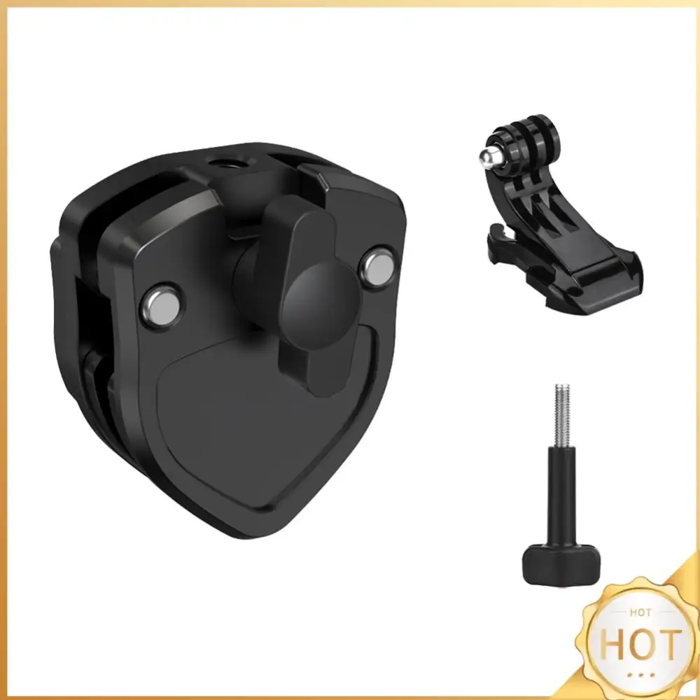 Windshield Mount Clamp with 1/4 Screw Hole Action Camera Mount Clip 180 Degree Rotable Motorcycle Bracket Clip for Sports Camera