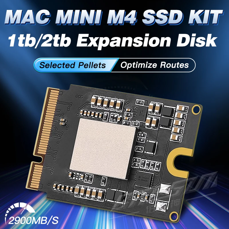 Solid State Drive Kit 1T/2T For MAC MINI M4 SSD Capacity Upgrade Toshiba/SanDisk New Particles Upgrade Memory DIY Reair Kit