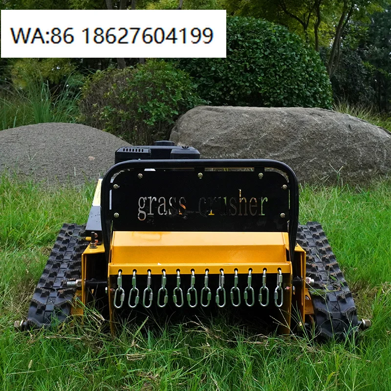 

Portable Self propelled Remote Control Intelligent Lawn Mower 225CC Zongshen Engine Zero Turn Robot Grass Flail