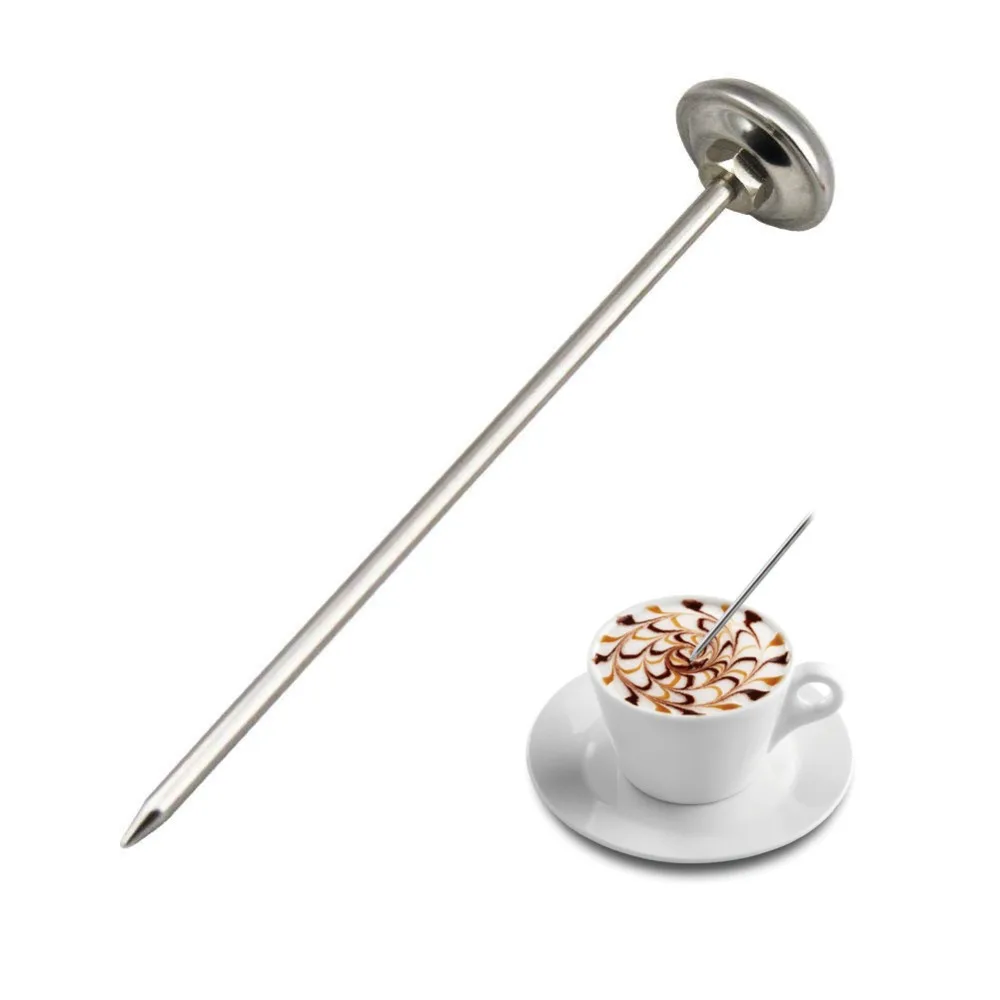 Stainless Steel Dial Display Thermometer Temperature Probe Silver Red Kitchen Thermometer Immediate Read Dial Display Range