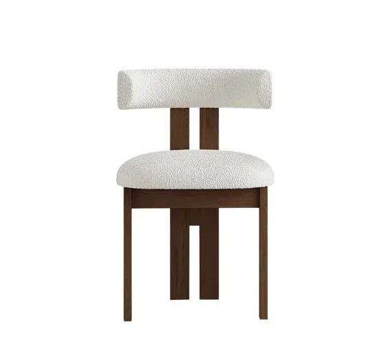 Hot sale Nordic Coffee Shop Hotel Wedding Cafe Dining Chairs Luxury Design with Solid Wood Frame Fabric Cushion Side