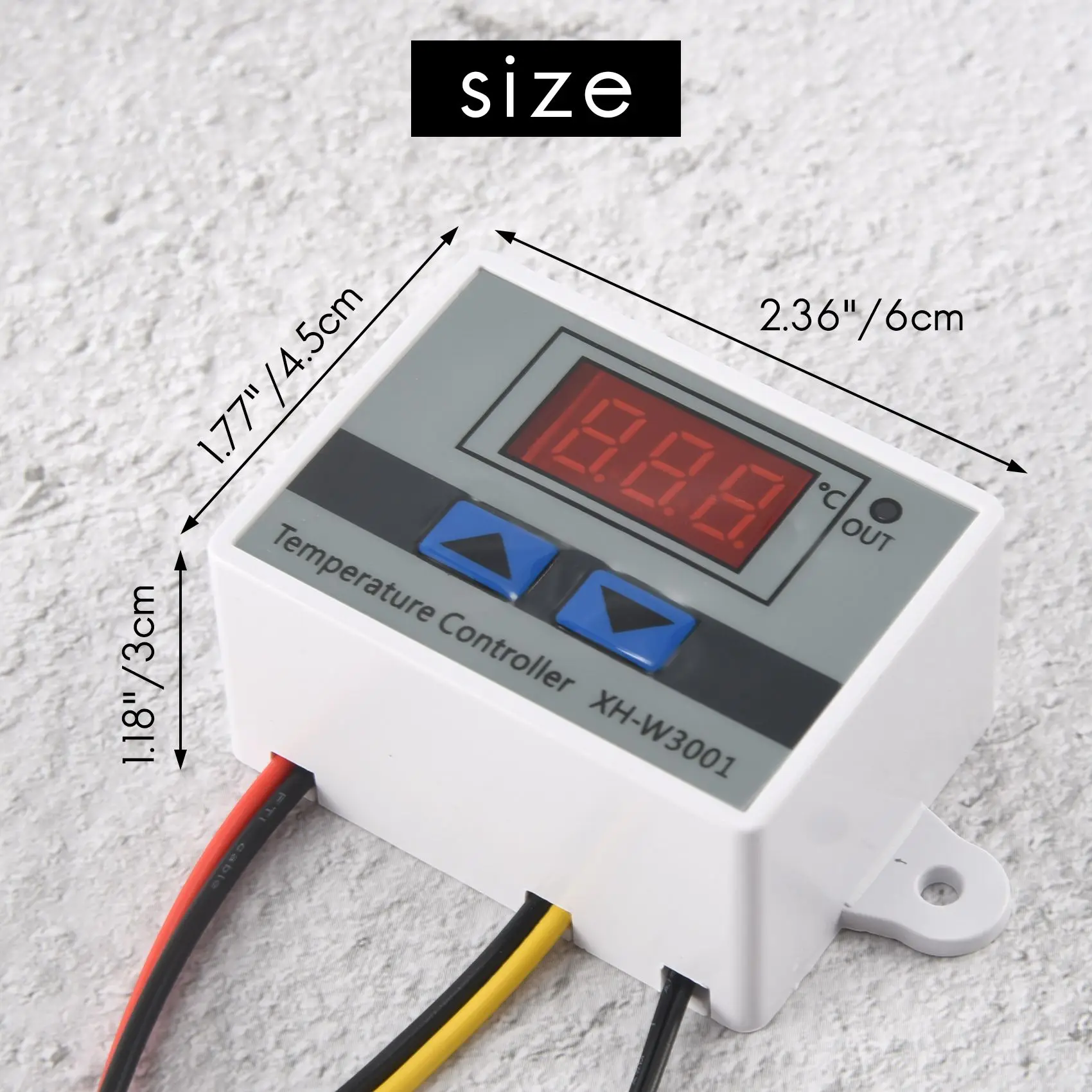 220V Digital LED Temperature Controller 10A termostato interruttore di controllo sonda nuovo