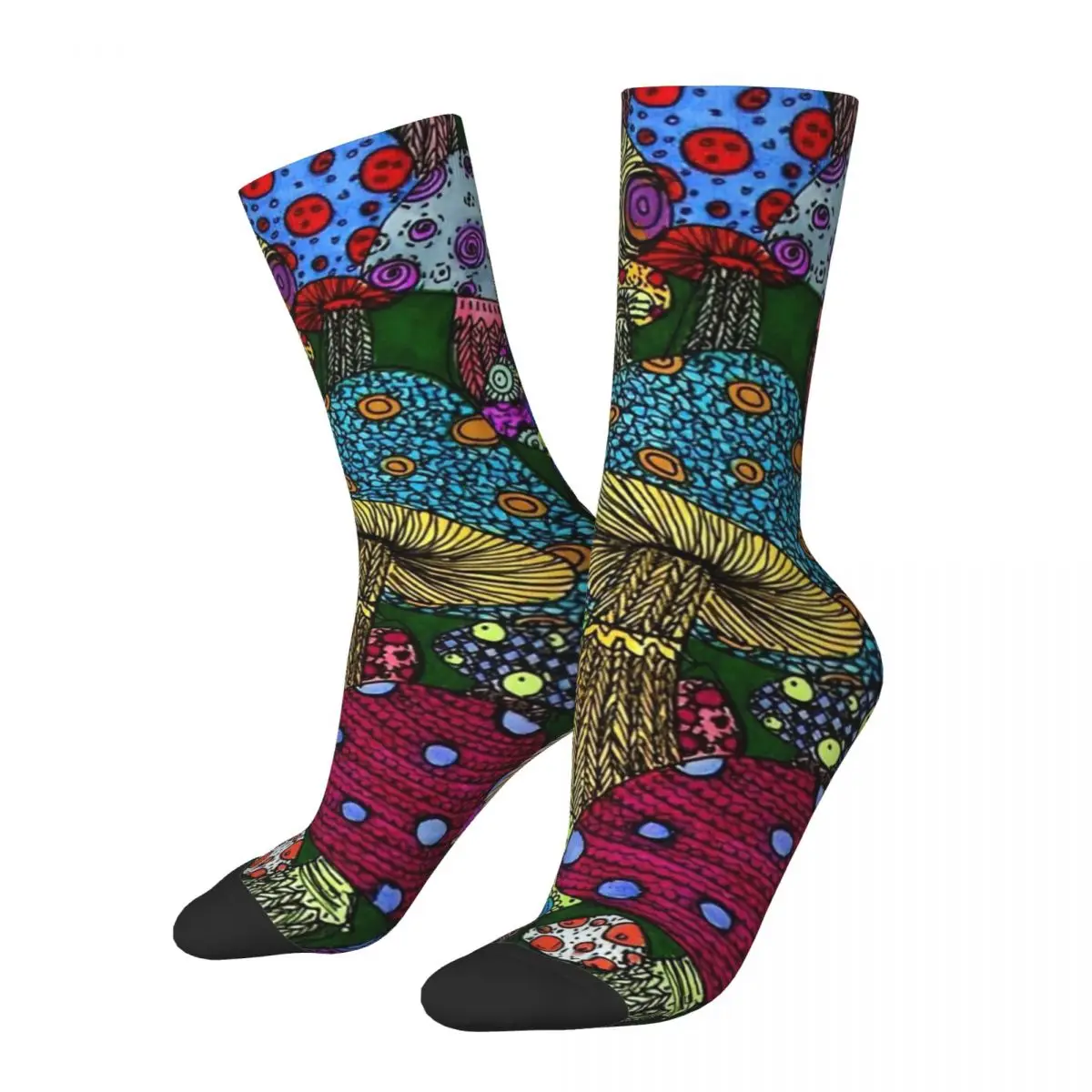 

Funny Yayoi Kusama Basketball Socks Polyester Middle Tube Socks for Women Men Non-slip