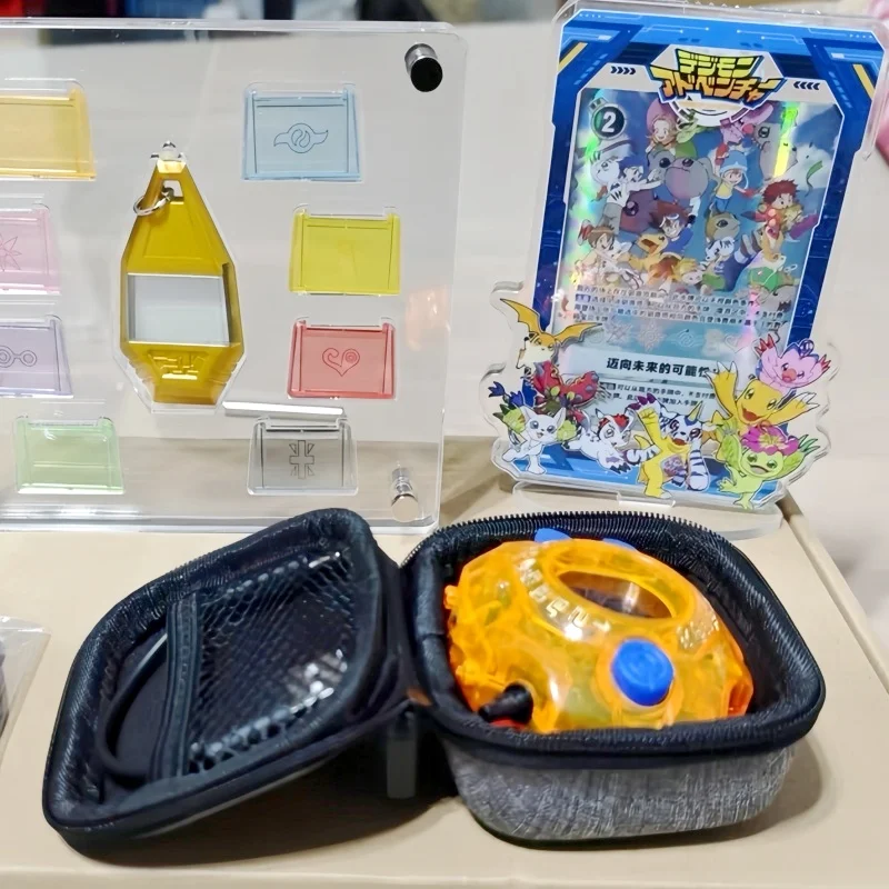 جديد بيع Digimon 25th الذكرى شاشة ملونة راديو موجة Tyrannosaurus آلة ملحقات جمع اللعب هدايا عيد الميلاد