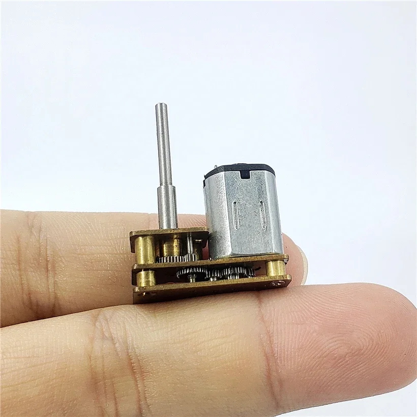 Micro N20 All Metal Gear Motor DC 1.5V-6V 550RPM-2200RPM Slow Speed High Torque Flip Engine DIY Robot Car Model 3V 3.7V 4.2V 5V