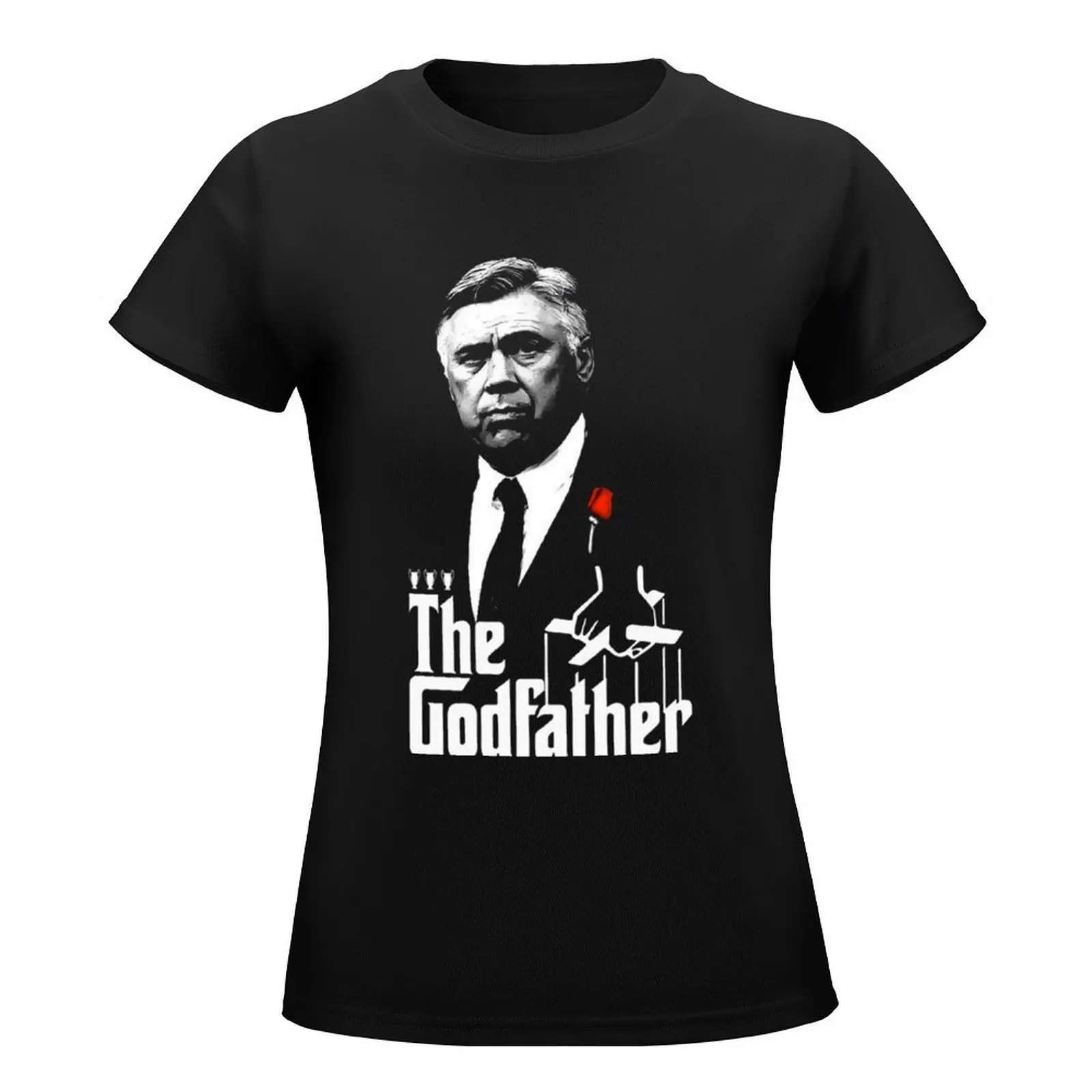 Carlo Ancelotti soccer T-Shirt anime animal print t-shirts for Women graphic tees funny