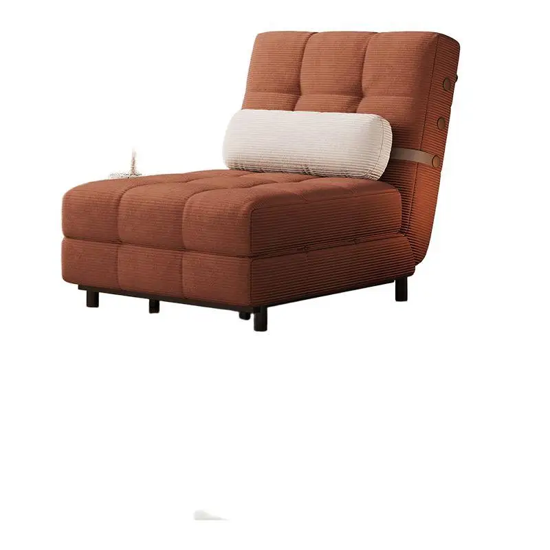 

Retro corduroy folding sofa bed, small apartment living room dual-purpose single double sofa