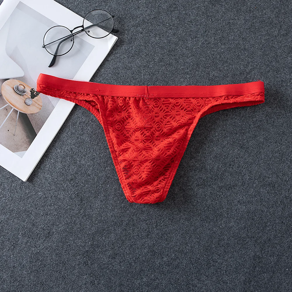 Men's Jacquard Underwear Fashion Low Waist Sexy Premium Bikini Briefs Comfort Soft Small Triangle Male Panties Daily Wear