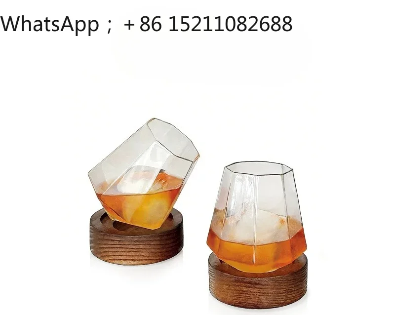 LLY creative crystal red wine glass not pour glass water cup ins coffee Internet celebrity whiskey cup