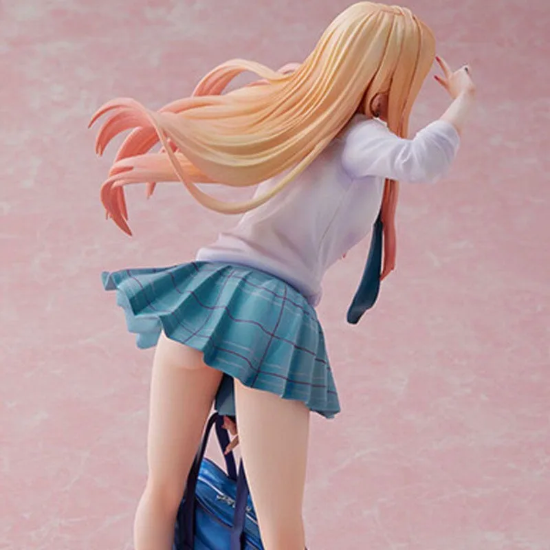 مجسم My Dress-Up Darling Marin Kitagawa مقاس 21 سم |   الحب الخريف أنيمي فتاة موحدة |   زخرفة حالة الكمبيوتر القابلة للجمع