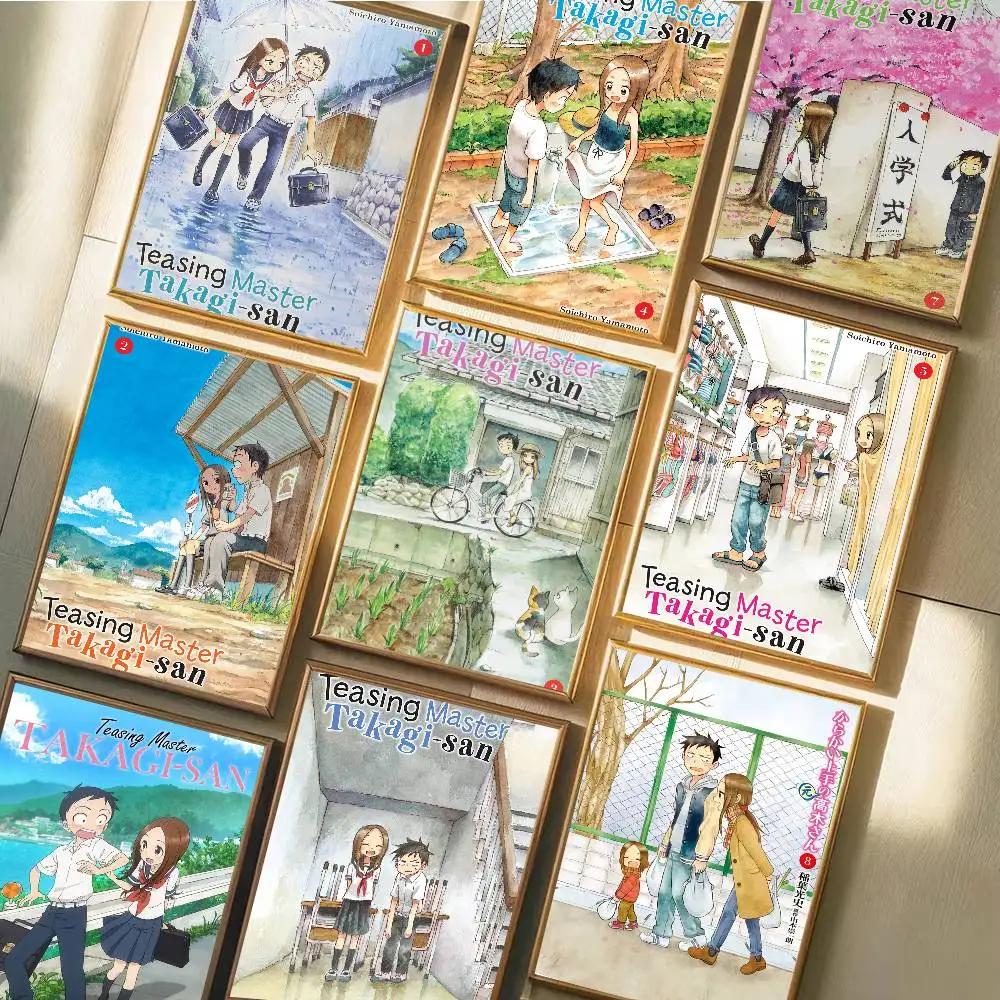 Teasing Master Takagi-san Anime Poster Art With Prints Home Bedroom Living Room Decoration Gift