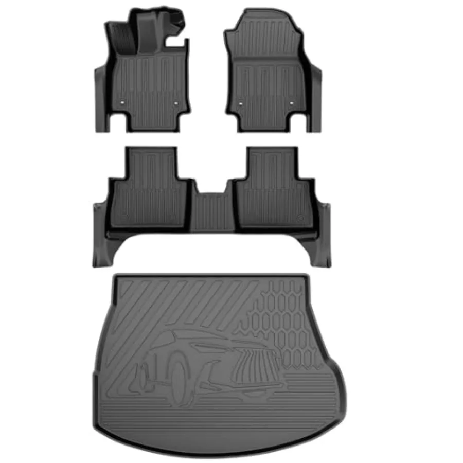 

Коврики и вкладыши в багажник для Lexus NX NX250/NX350 2022-2026 годов — всепогодные коврики из TPE, изготовленные на заказ, для 1-го и 2-го рядов сидений Lexus NX