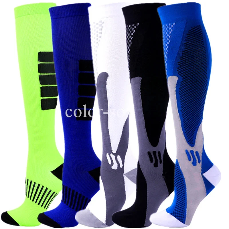 

Men's Compression Socks Running Football 20-30Mmhg Marathon Socks Gym Women's Pregnancy Varicose Vein Edema Diabetes Nylon Socks