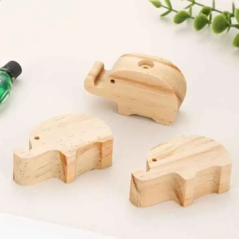 Eco-Friendly Wooden Volatile Aromatherapy Diffuser Fragrance Diffused Elephant Shape Wooden Diffuser Refreshing Air Long-lasting
