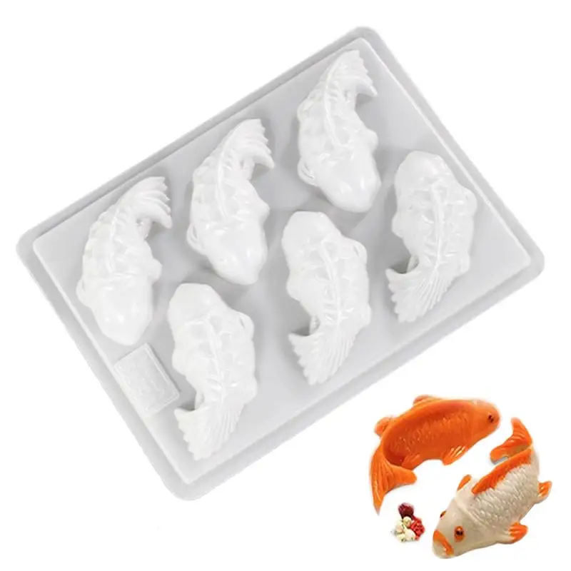 Mold for Baking 3D Koi Fish Shape Plastic Cake Chocolate Jelly Mold Cake Mold Chocolate Mold Cake Decorating Tool Kitchen Gadget