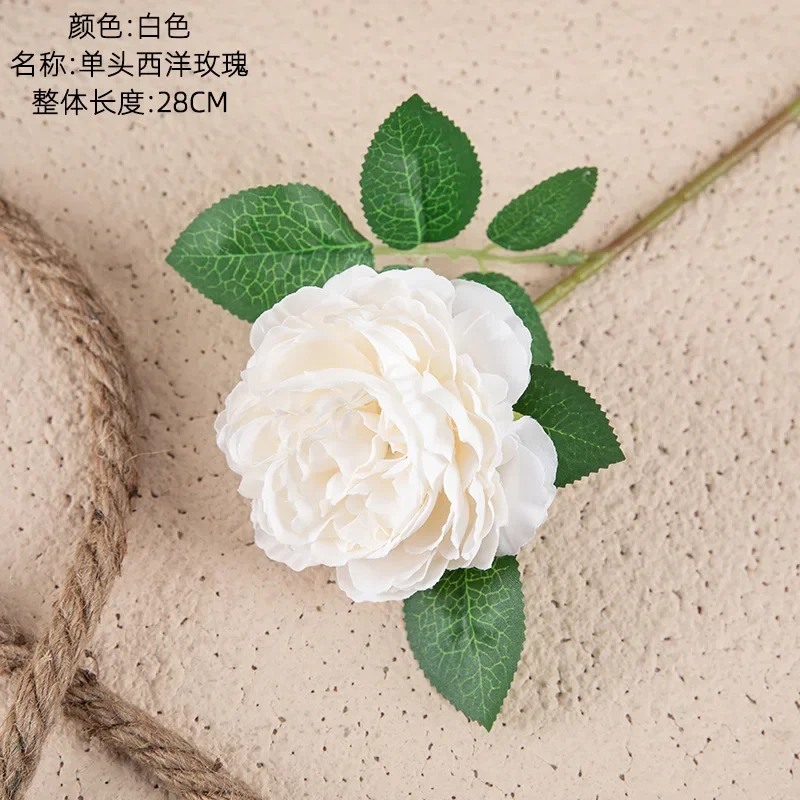 

5pcs Artificial Flowers Fake Silk Rose Home Room Vase Decoration DIY Christmas Wreath Wedding Bouquet Party Accessories