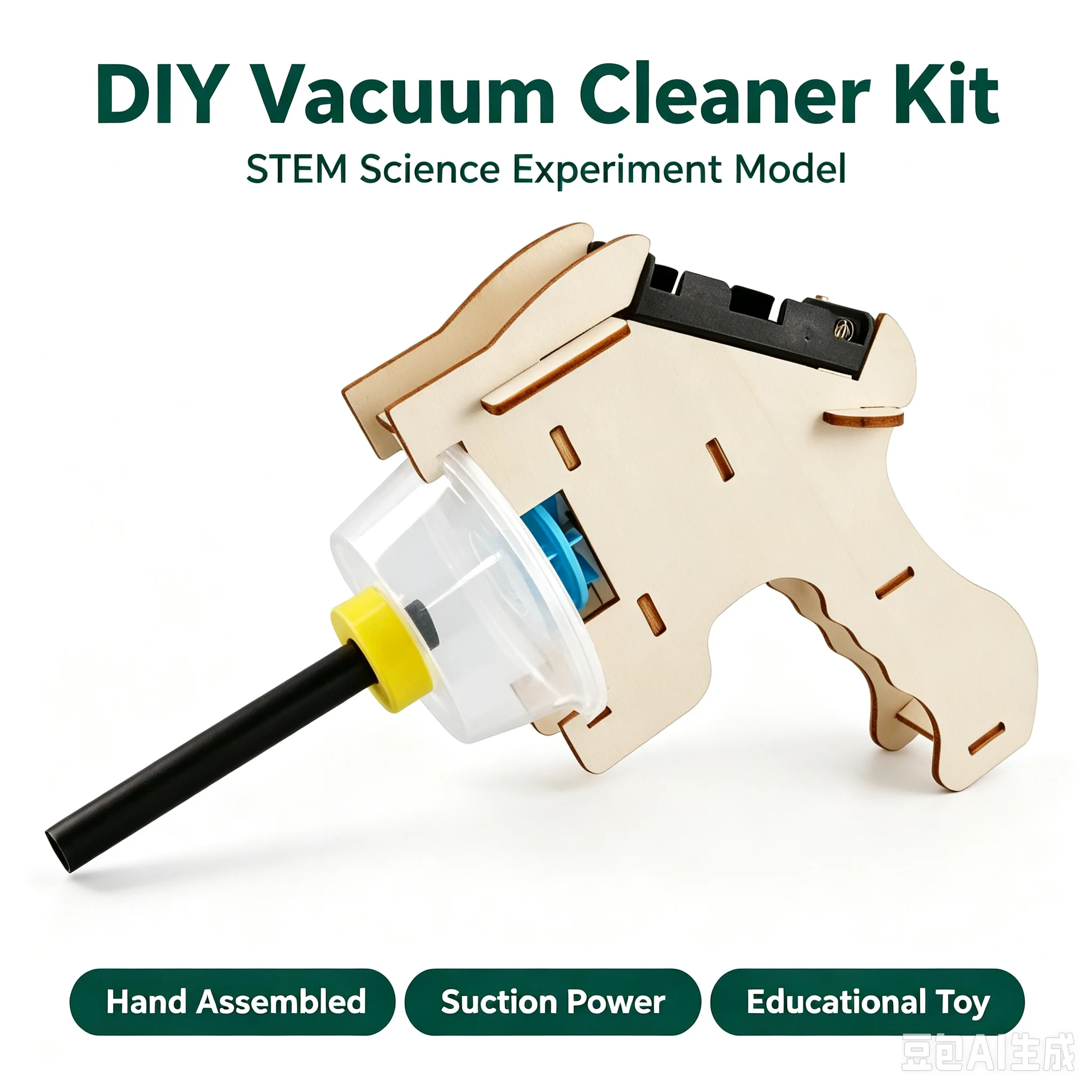 Science Project Kit - Kit Educativo de Aspiradora DIY, Proyecto