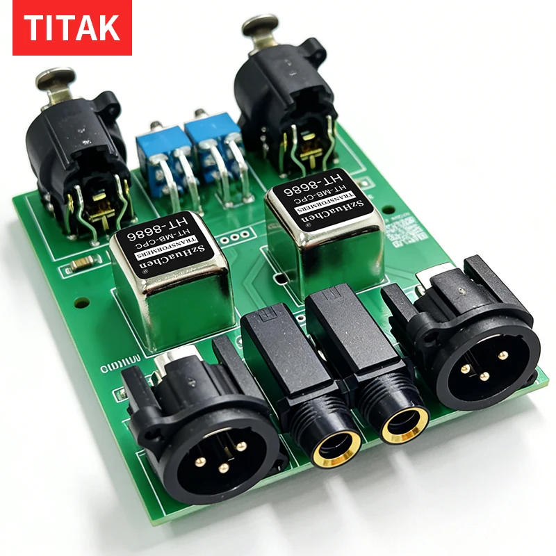 Audio Isolator Box XLR Eliminator Ground Loop Isolation Transformer with Ground Lift Switch for HiFi Mixers Subwoofer/Sound Syst