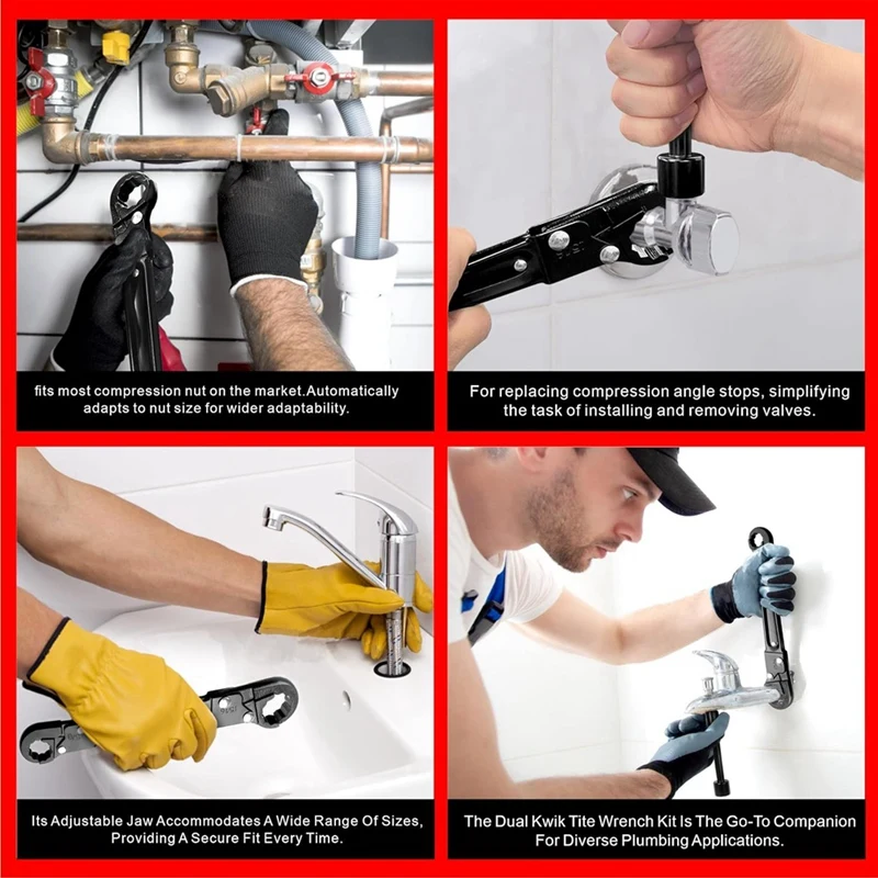 Plumbing Tools,Angle Stop Wrench For Easy Angle Stop&Supply Nut Installation-A Must-Have For Plumbers'plumbing Tools