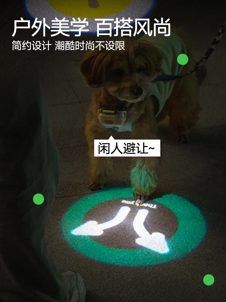 Dog walking at night, night running light, luminous collar, anti getting lost collar, charging collar with light