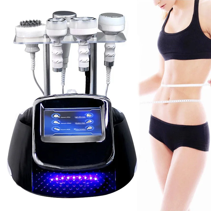 2022 Newest 6 in 1 80k Vacuum Cavitation Weight Loss Beauty Machine 5D Cavitation RF Vacuum Body Slimming Fat Burner Device