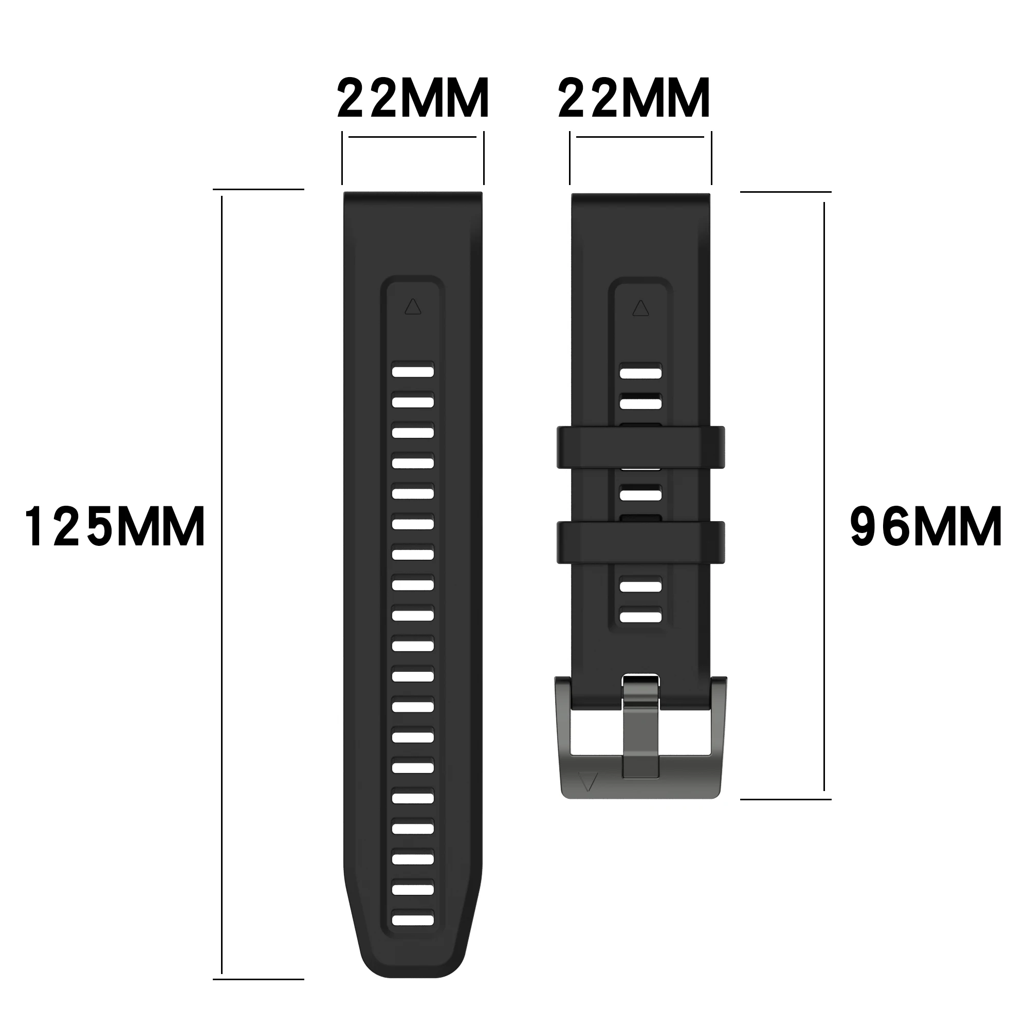 20 22 26 mm Quickfit-Armband für Garmin Fenix 7X 7S 7 Solar/6X 6S 6 Pro 3 5 5S 5X Plus Uhrenarmband Silikonarmband 1:1 – Detail 3