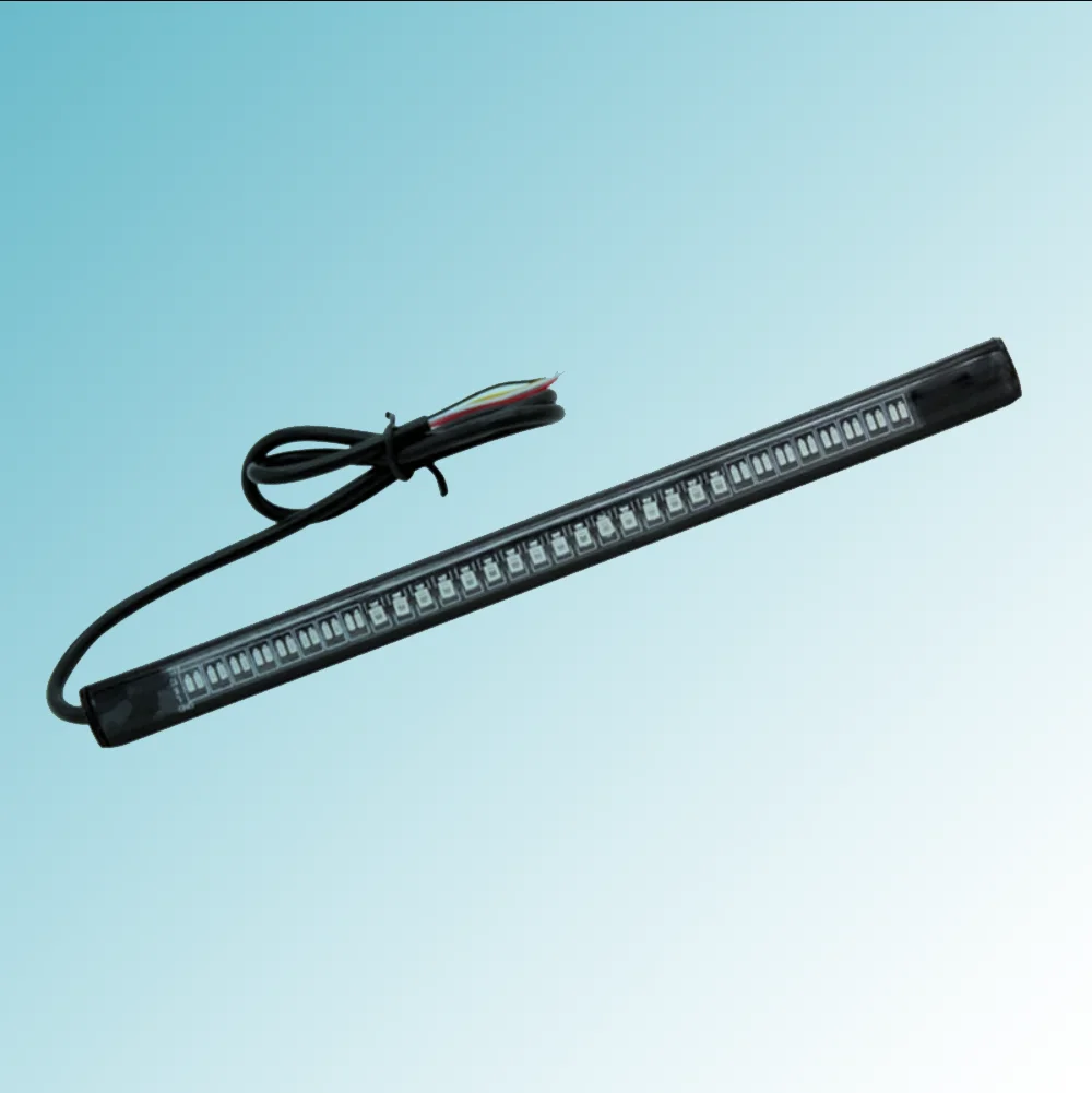 12V Motorcycle Light Bar Strip Tail Turn Signal 48 LED Tail Rear Brake Stop Bulb Lamp Brake Light Moto Turn Signal