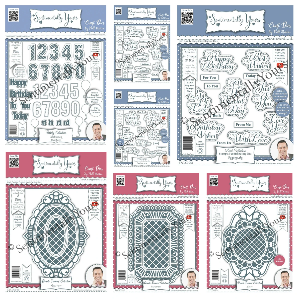 2026 New Heartwarming A5 A6 Set Celebration Numbers A4 Die Essential Sentimentally Yours Stamps Dies DIY Scrapbooking Card Molds