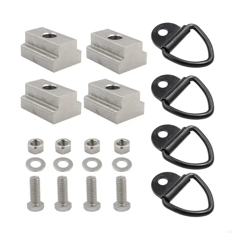 

Pickup Truck Bed Deck Cleat Cargo Bed Accessories Tie Down V-Rings T Slot Nut Washer Trailer Hook Cargo
