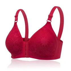 Women's Comfortable Front-closure Thin Underwear Underwire-free Gathering Breathable Traditional Sports Bra