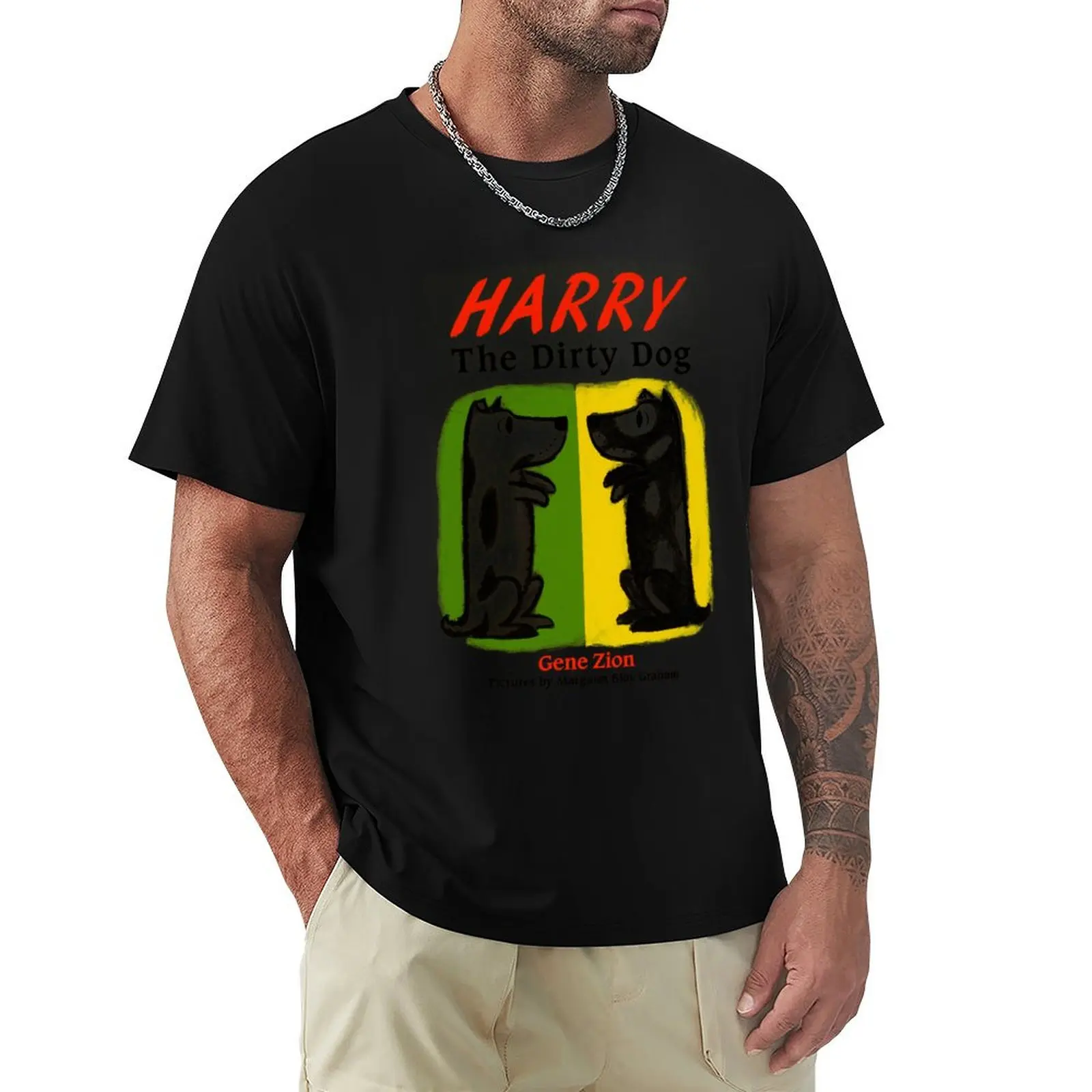 

Harry the Dirty Dog T-Shirt Short sleeve tee for a boy summer top cute tops tee shirts for men