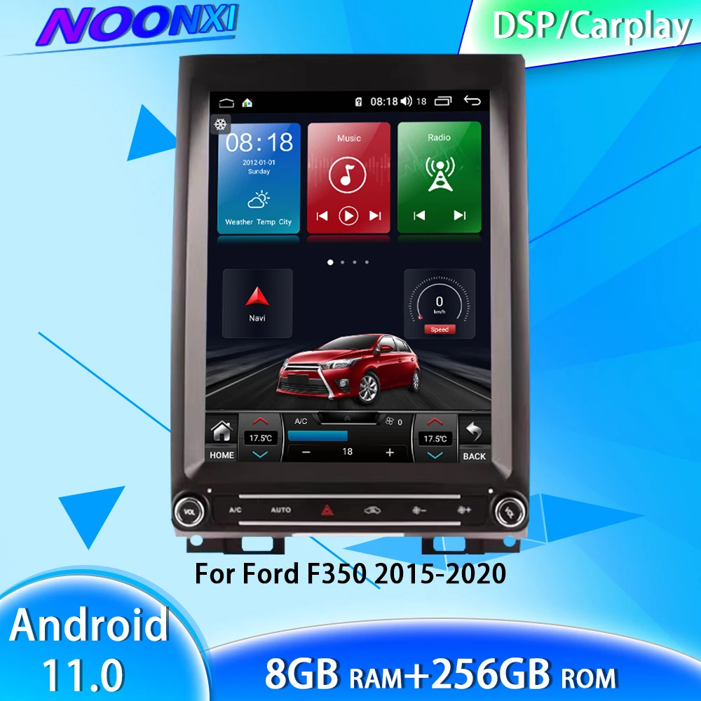 

8 + 256G Android 11 для Ford F350 2015-2020 GPS 5G навигация Bluetooth Сенсорный экран Tesla мультимедийный видеоплеер Радио Carplay