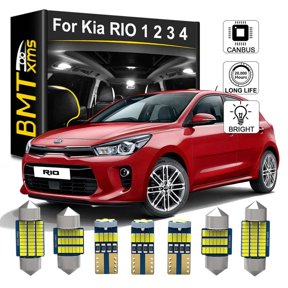 

BMTxms For Kia RIO 1 2 3 4 DC JB UB YB 1999-2020 2011 2012 2013 2014 2015 1016 2017 2018 Car LED Interior Map Dome Plate Light