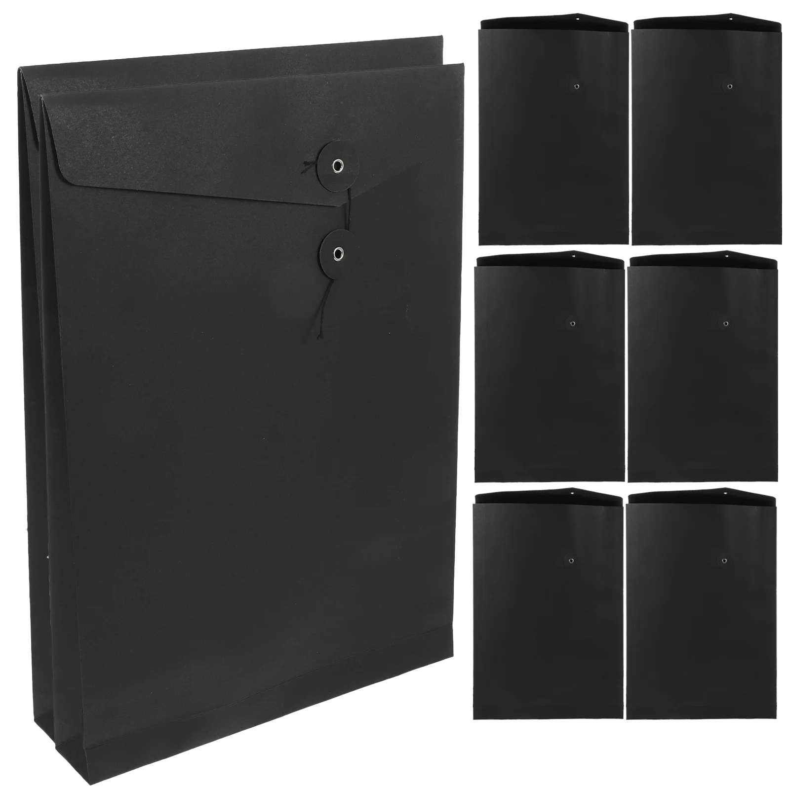 10 Uds. Sobres de papel Kraft, carpeta organizadora de documentos con lazo de cuerda, sobre de archivo A4, suministros de oficina para correo, carpeta de documentos