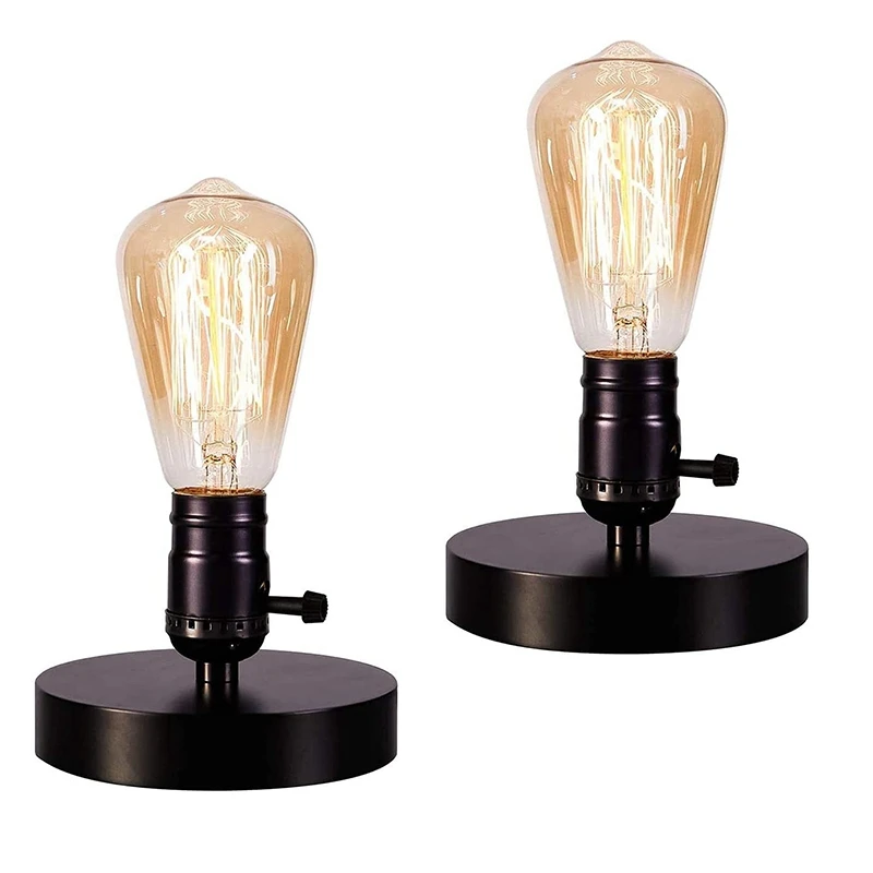 

Table Lamp Base E26 E27 Desk Lamp With Plug In Cord On/Off Switch Bedside Lamp Holder For Lighting Decor 2 Pcs