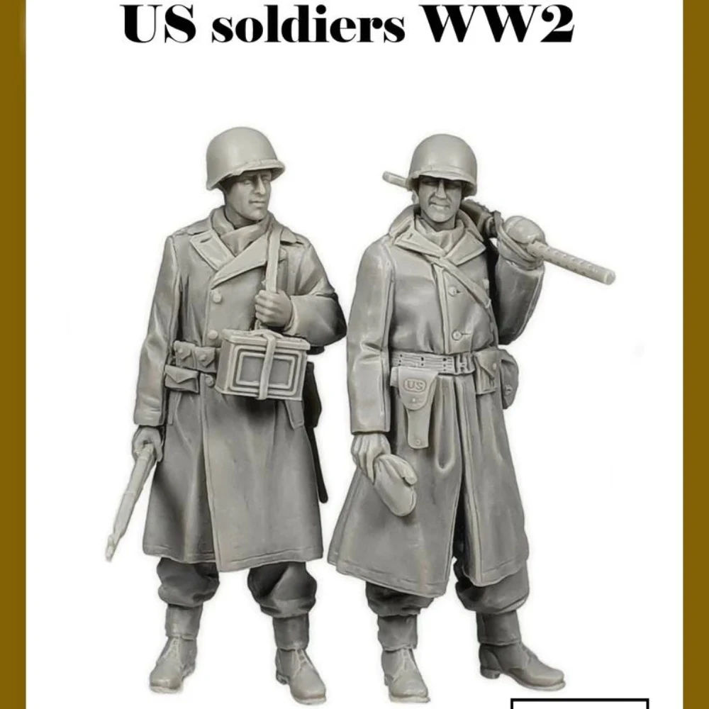 

1/35 resin soldier model GK - American soldier - unassembled and unpainted DIY kit - 714