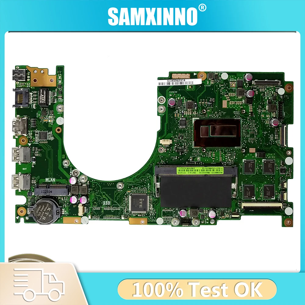 

Материнская плата для ноутбука ASUS Q501 Q501L Q501LA с процессором i5 i7-4-го поколения, 4 ГБ ОЗУ, материнская плата для ноутбука, 100% протестировано, ОК, VivoBook