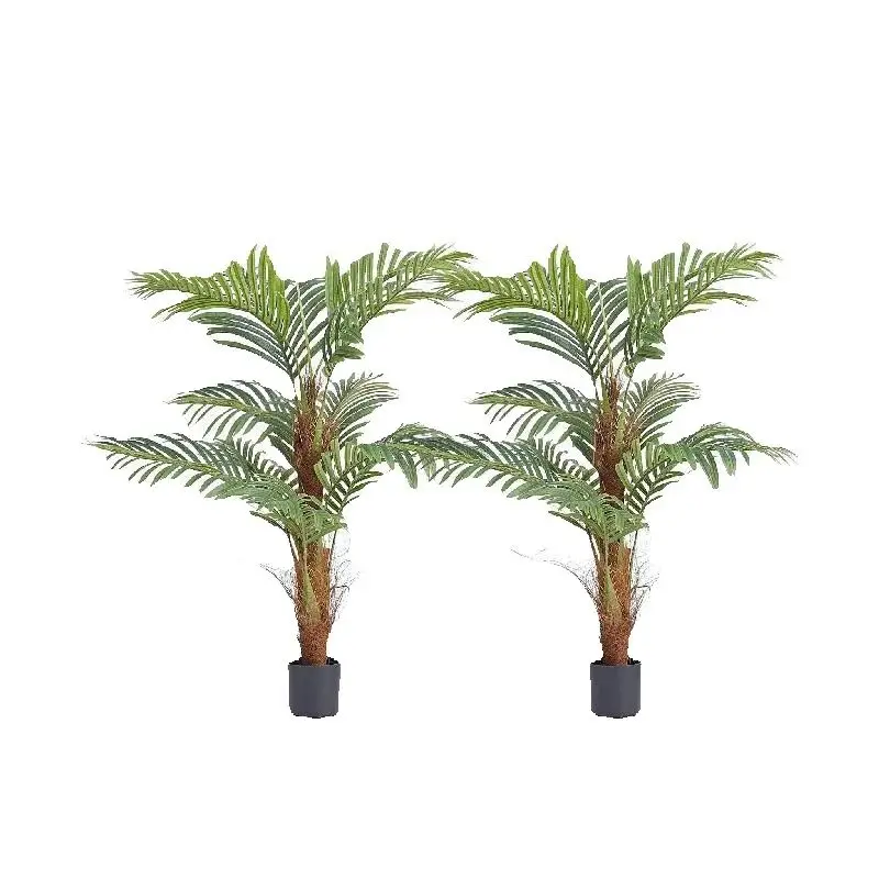 SucceBuy Palmera Artificial de 4/5/6 pies, planta de imitación, Material PE seguro y protección contra inclinación antivuelco, planta de baja mantenimiento para el hogar