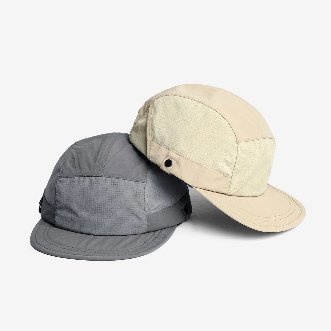 Customized Spring Summer Quick Drying 5 Pannel Baseball Cap for Women Men Breathable Soft Top Flat Brim Cool Hiking Snapback Hat