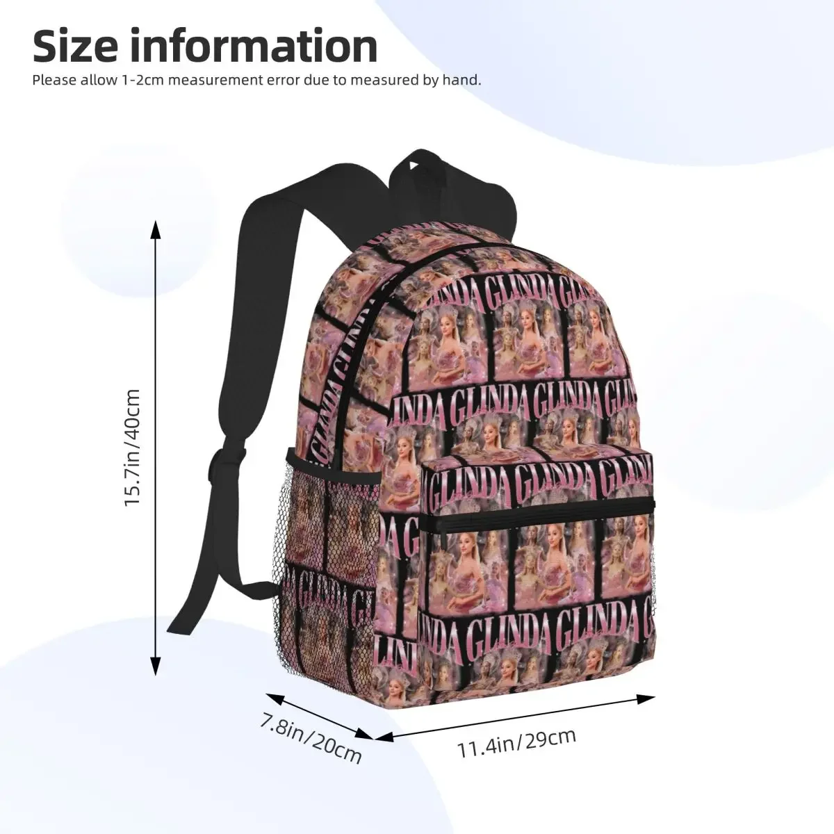 Wicked The Musical Changed For Good Glinda Elphaba Student Backpack School Bag Daypack for Boys Girls Bookbag Shoulder Bags
