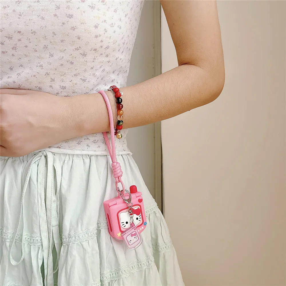 Kawaii Sanrio Hello Kitty Protective Silicone Cover for Apple Watch Ultra 3 S10 9 8 7 6 5 SE2  SE3 Cute Anime Cartoon Bags view 2