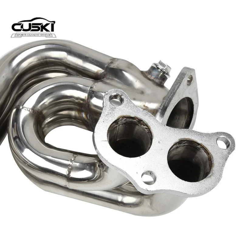 High Flow Exhaust Manifold 2-Pieces Header For 08-17 Impreza WRX/STI G3/G4 EJ25 quality Stainless Steel automobile Exhaust PIPE