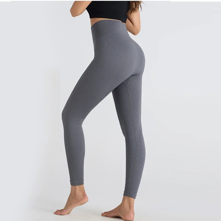 LANTECH Women Yoga Pants Sports Running Sportswear Stretchy Lifting Fitness Tights Leggings Seamless Gym Exercise Pants Squat