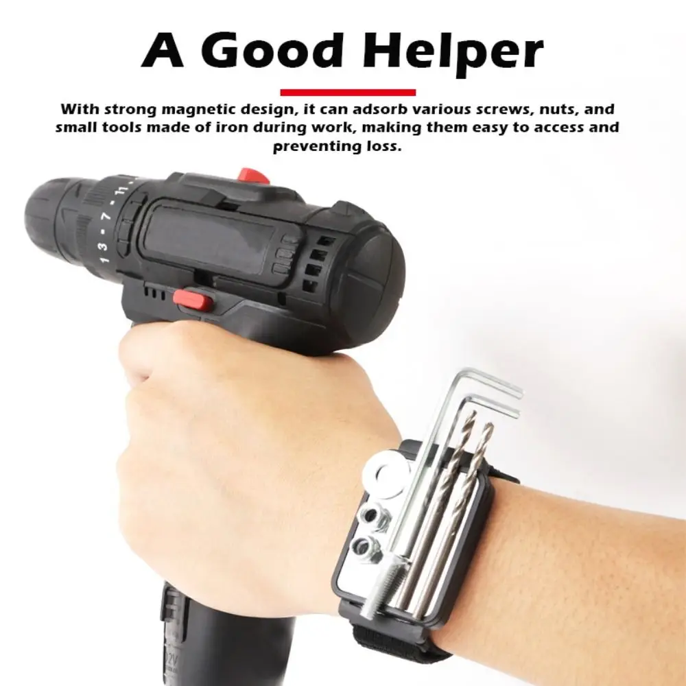 

Сильный магнитный магнитный ремешок для инструментов, новый модернизированный портативный набор инструментов, ремень, гвозди, держатель для сверл, крепежные винты