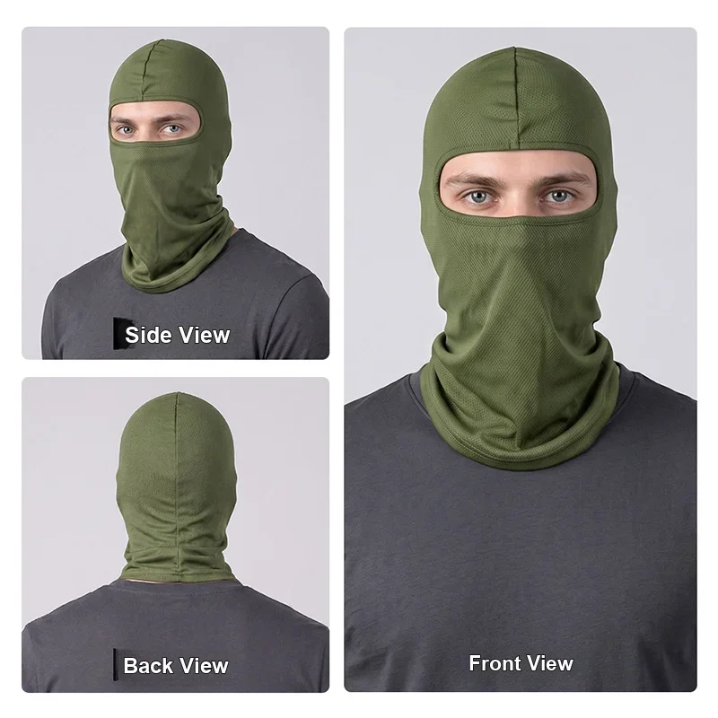 Windproof Dustproof Breathable Head Face Protective Mask Sun Protection for Motorcycle Helmet Liner Climbing Fishing Outdoor