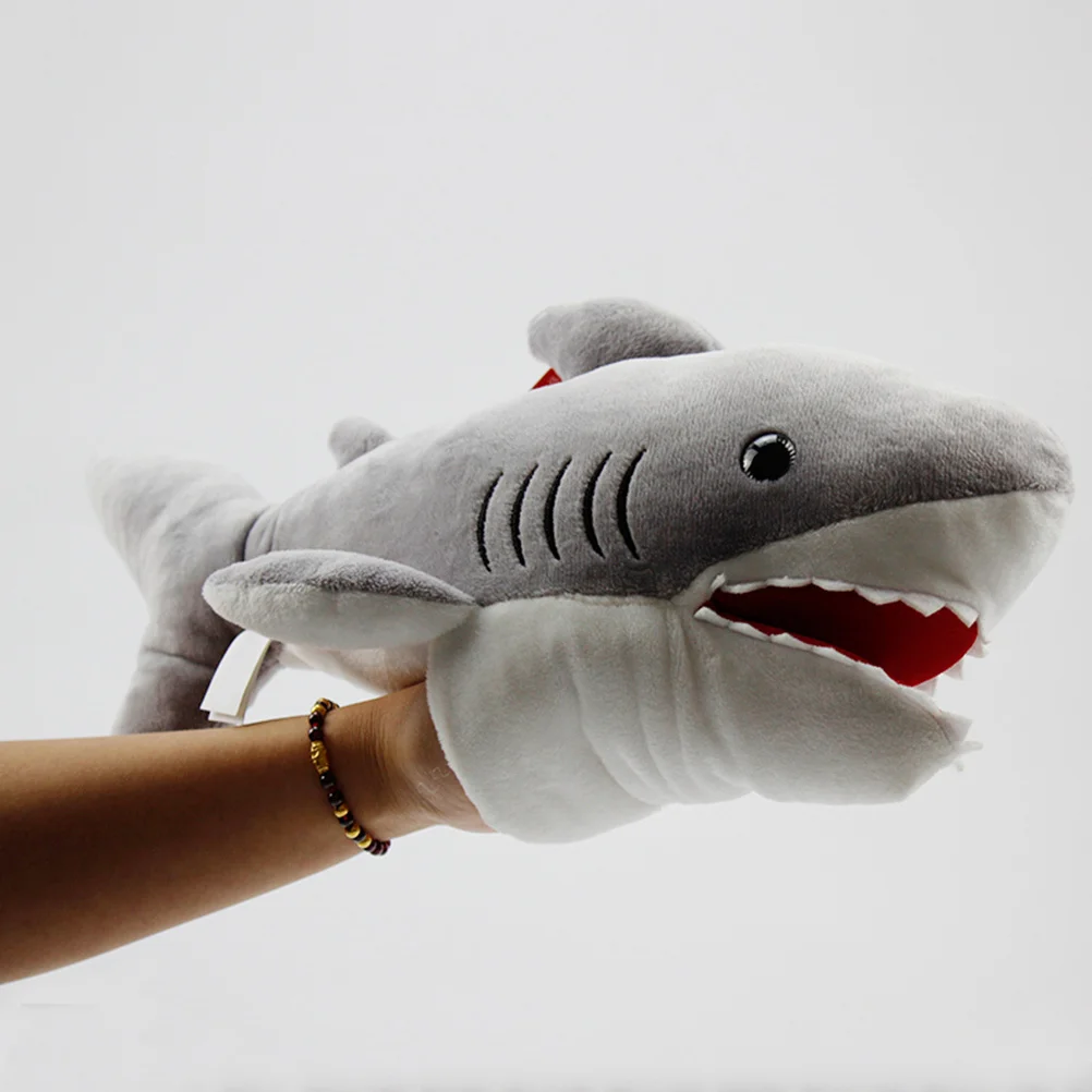 Marionnette à main requin éducative pour enfants, jeu de rôle Durable, conte d'animaux, outil d'apprentissage interactif, 1 pièce