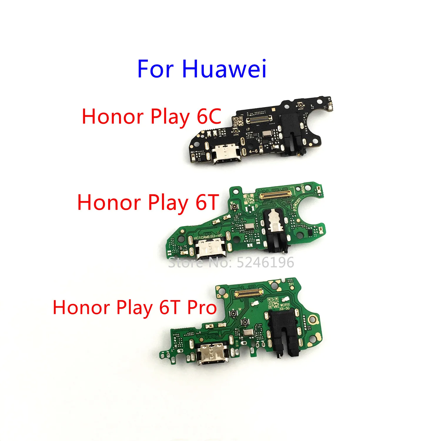 1pcs USB Charging Port Charger Base Connector For Huawei Honor Play 6C Huawei Honor Play 6T Huawei Honor Play 6T Pro Replace.