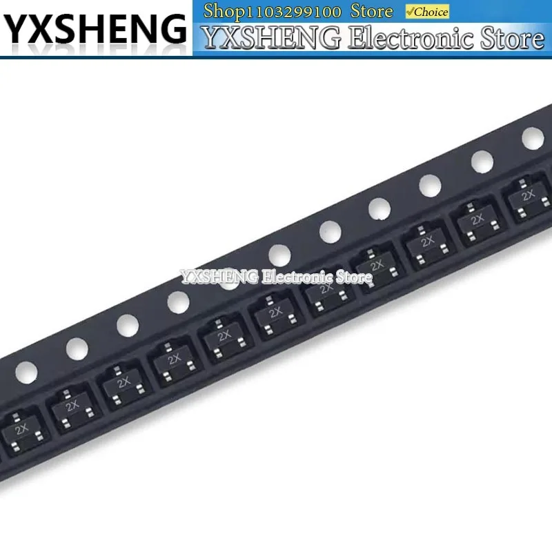 100PCS MMBT4401 MMBT4401LT1G 4401 2X SOT-23 SMD Transistor